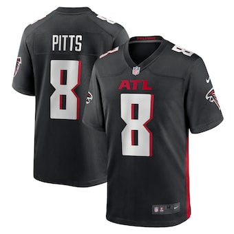 youth nike kyle pitts black atlanta falcons game jersey_pi43